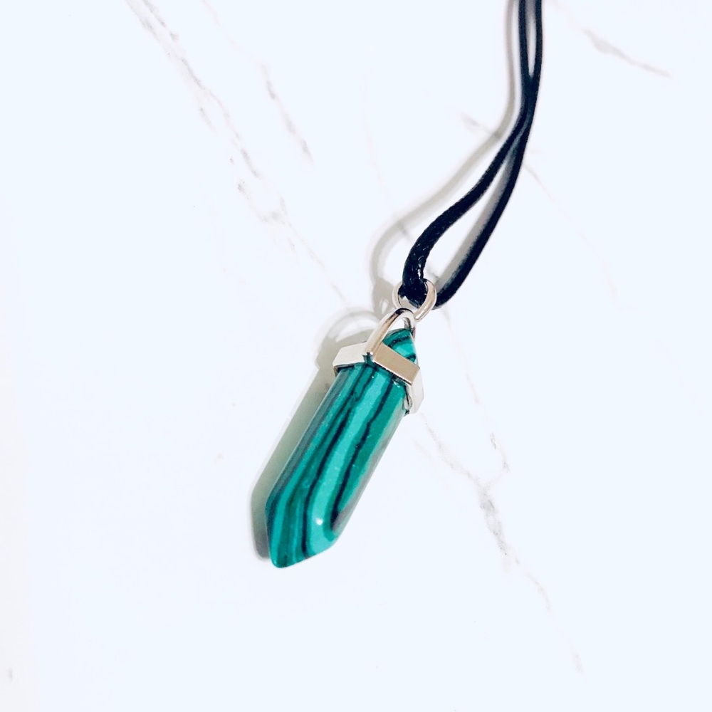 Malachite Hexagon Healing Choker